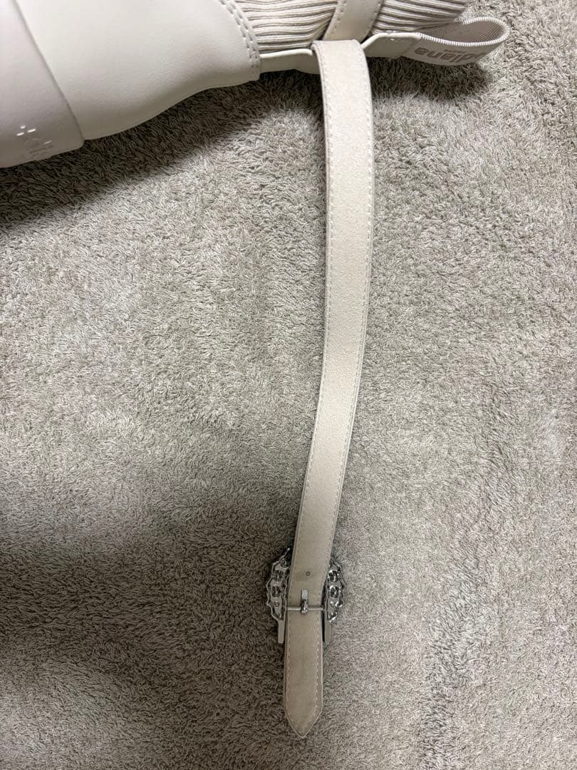 【軽量】クリスタルバックル ショートブーツ