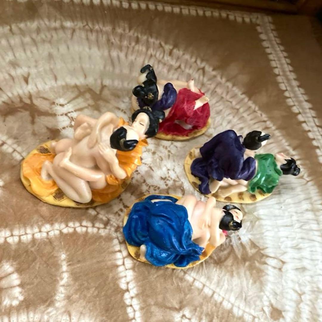 値下げ【珍品‼️】　春画陶器人形　置物　骨董品 4体セット