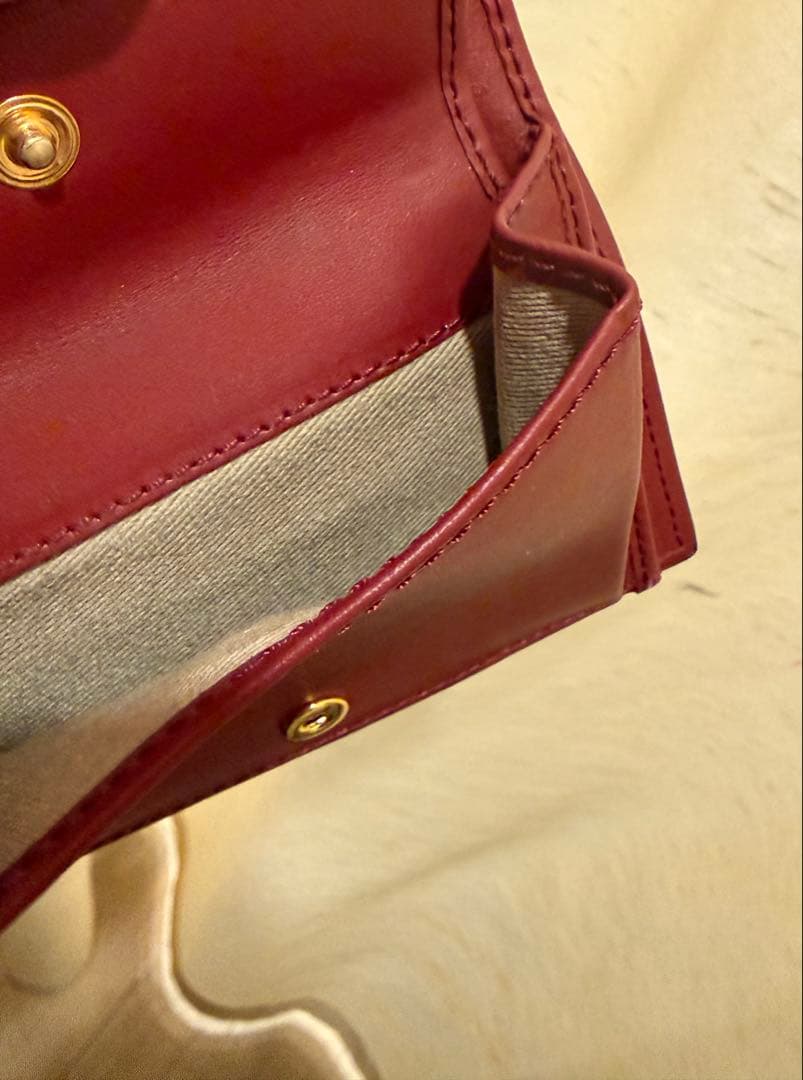MARNI 二つ折り財布 ブラウン ピンク