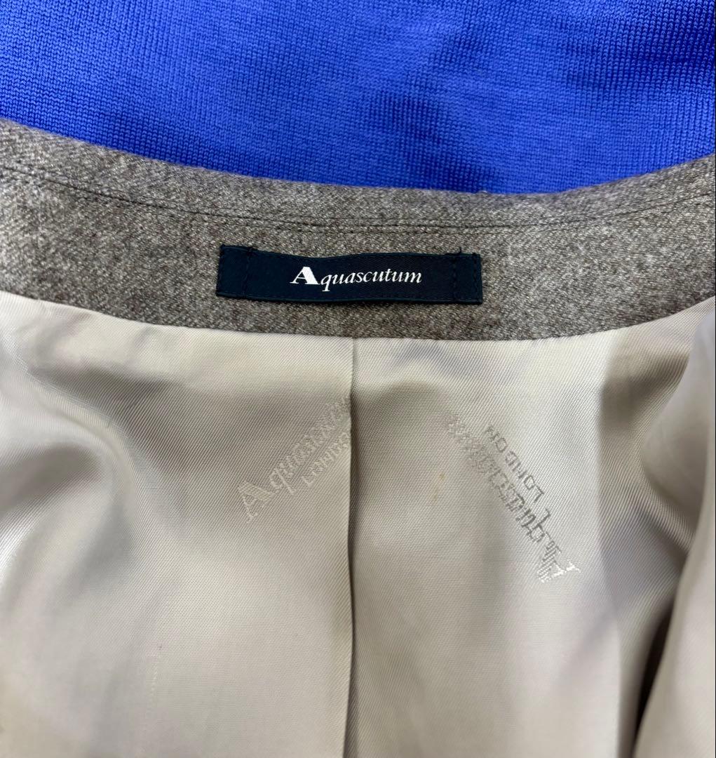 Aquascutum グレー テーラードジャケット