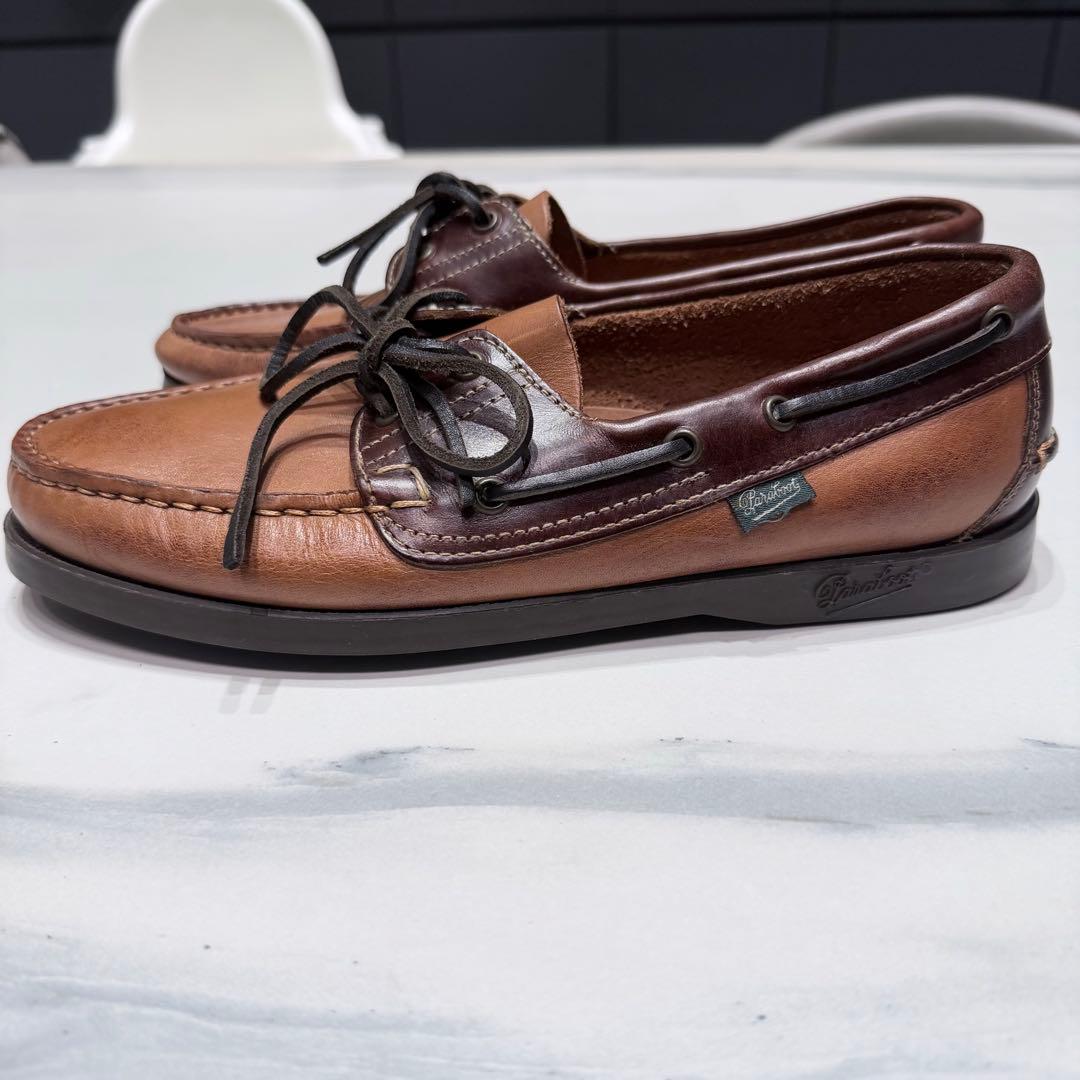 【未使用/別注】パラブーツ BARTH デッキシューズ PARABOOT