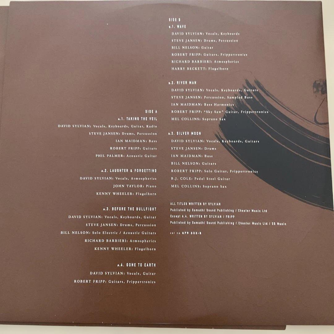 デヴィッド・シルヴィアン　ゴーン・トゥ・アース　2枚組　LP 輸入盤