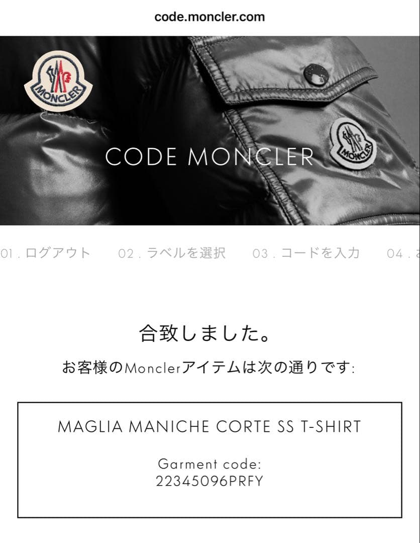 ♡モンクレール　ロゴ刺繍Tシャツ Ｓ　ライトブルー