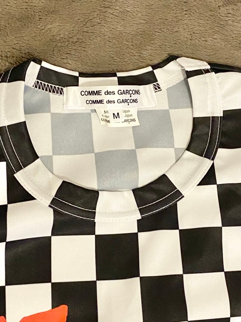 COMME des GARÇONS チェッカーパターン Tシャツ M コムコム