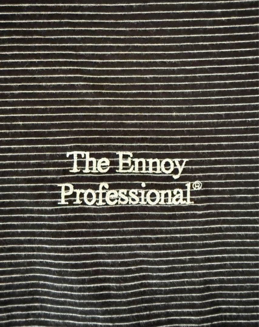 ennoy エンノイ Border T-Shirts BLACK