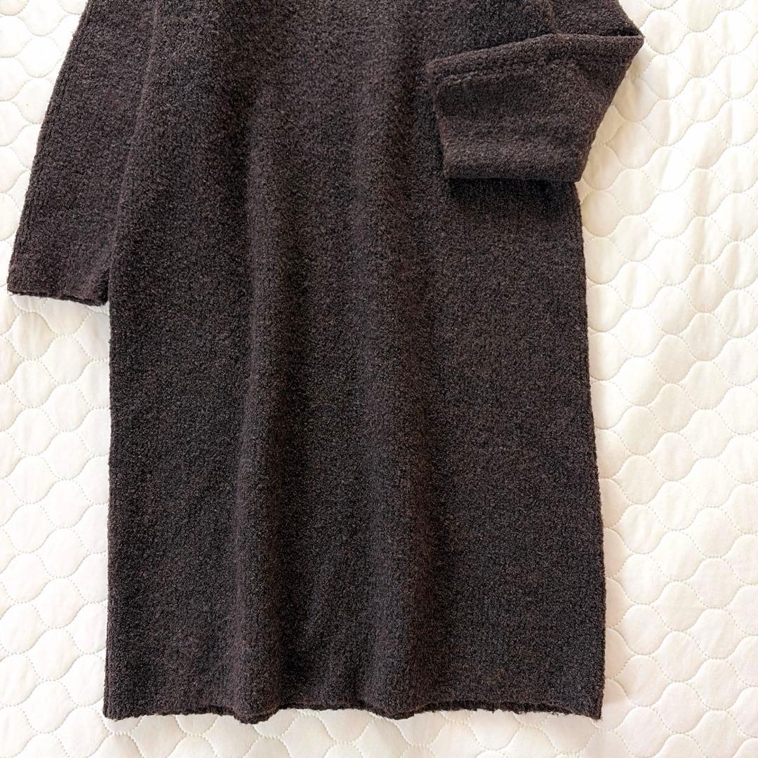 BEARDSLEY✴︎ブークレータートルニットワンピース　ブラウン