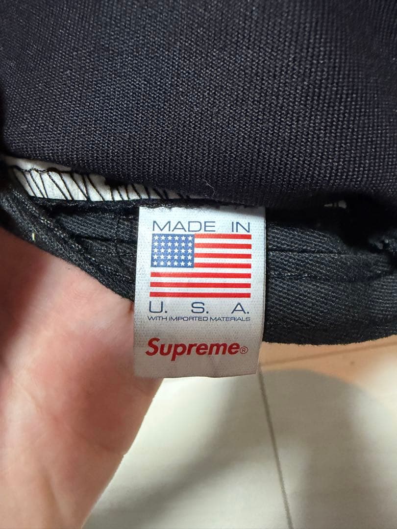 Supreme ブラック キャップ　SS24