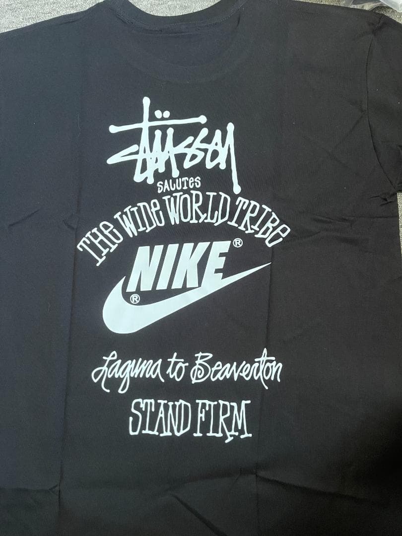 Nike Stüssy コラボ Tシャツ Lサイズ ブラック