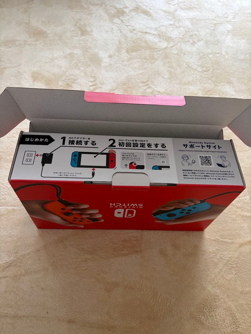 新品Nintendo Switch ネオンブルー・ネオンレッドJoy-Con付き