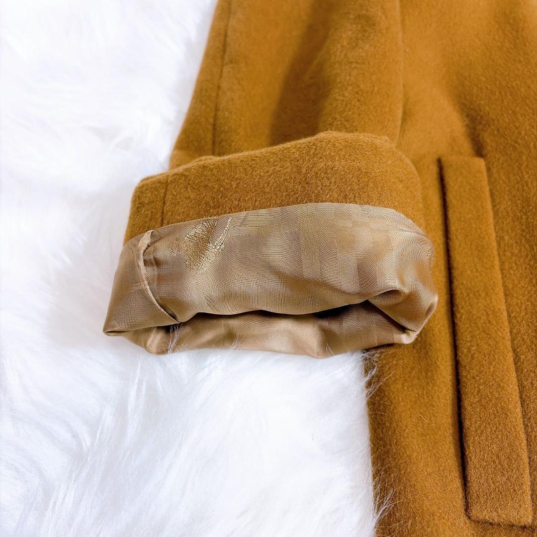 美品 カシミヤ100% バーバリーロンドン　ロングコート　リアルファー