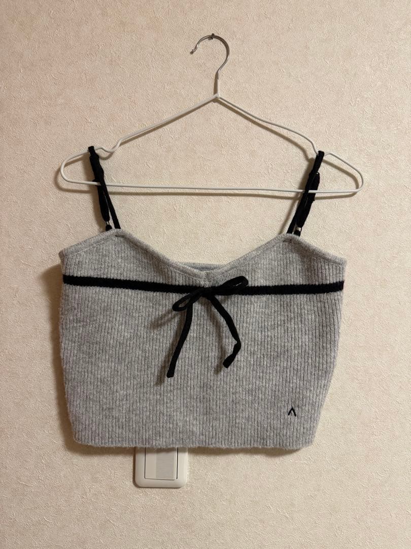 andmary Natalie ribbon set gray アンドマリー