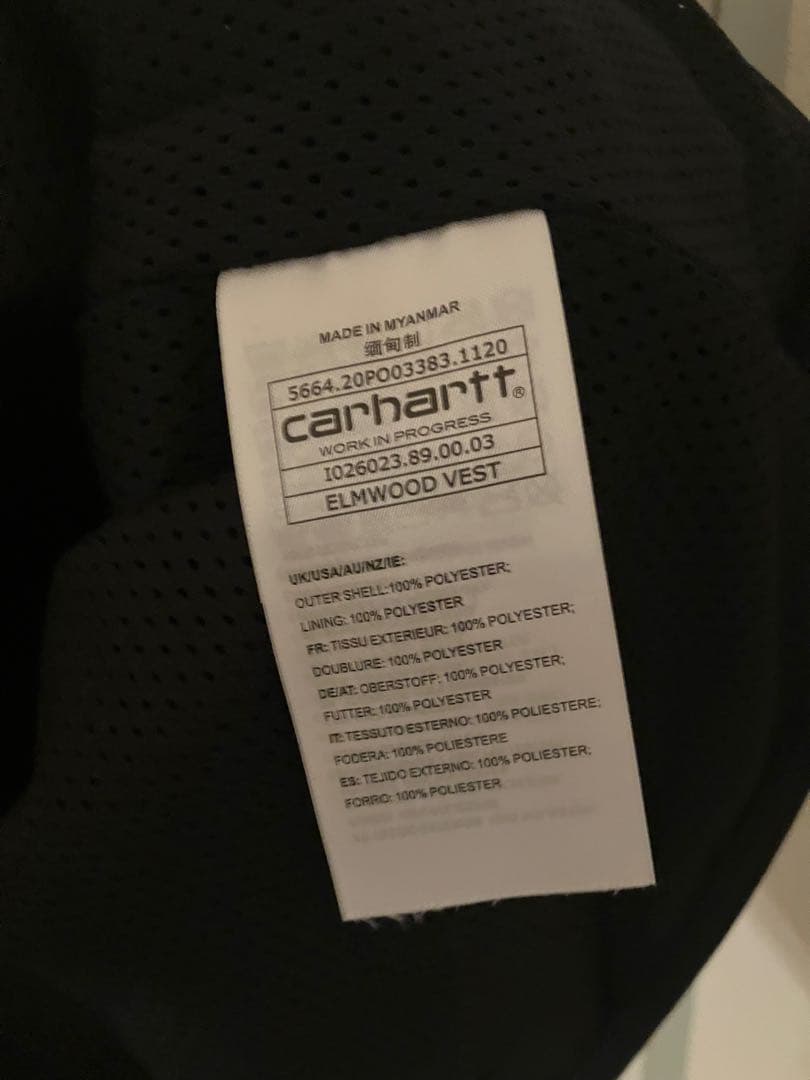 Carhartt ブラック ベスト Lサイズ