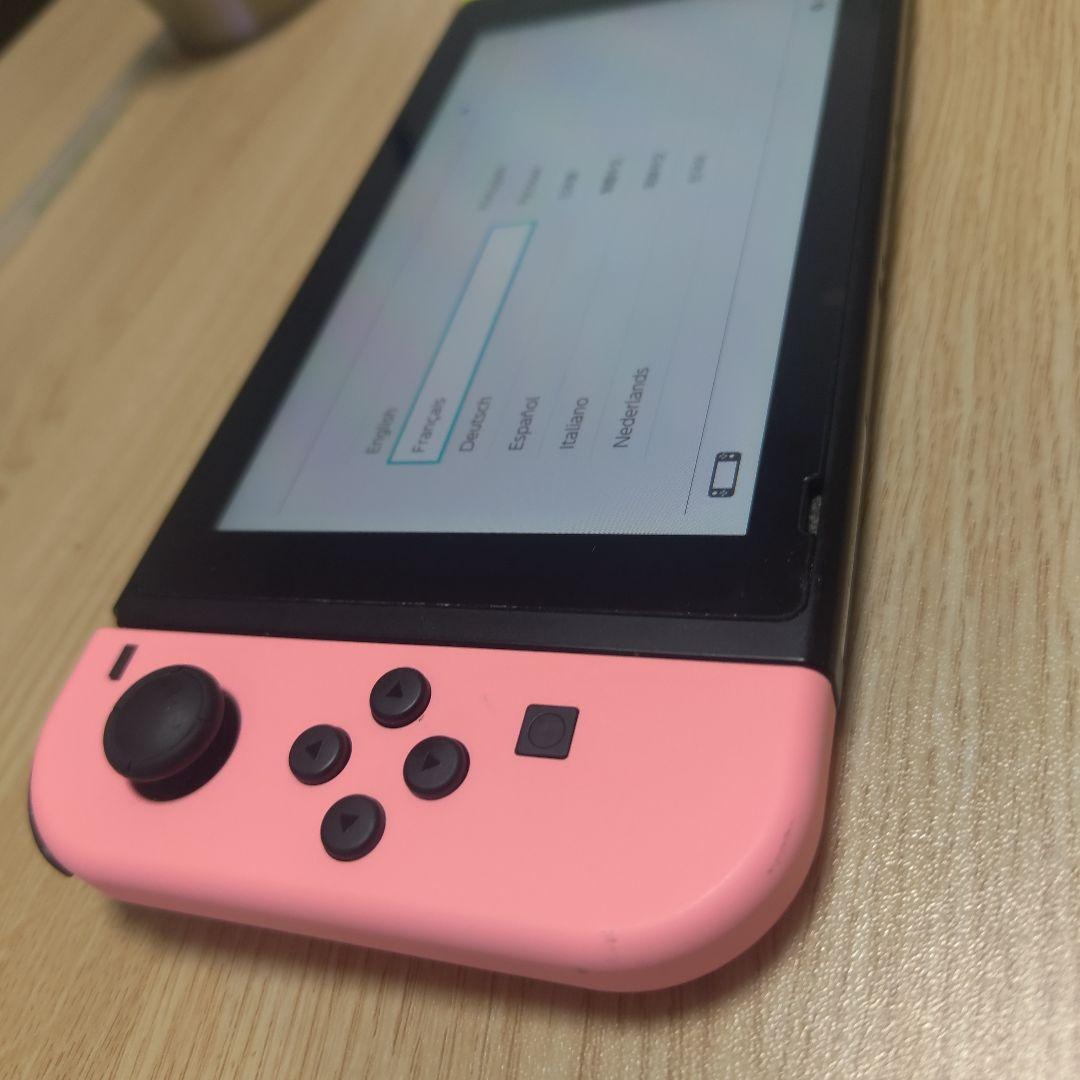 Nintendo Switch ピンク/イエロー 本体、microSDカード付き