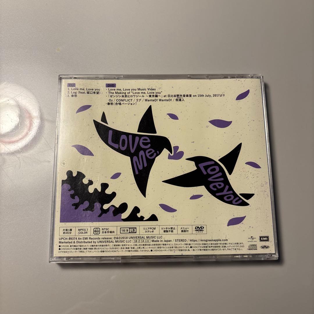 初回限定盤Mrs. GREEN APPLE「Love me, Love you」