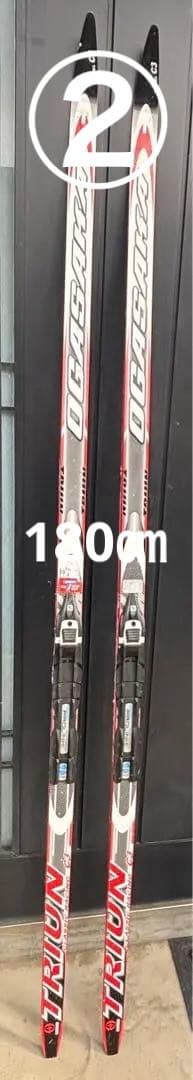 OGASAKA クロスカントリースキー 2本　　ストック3セット