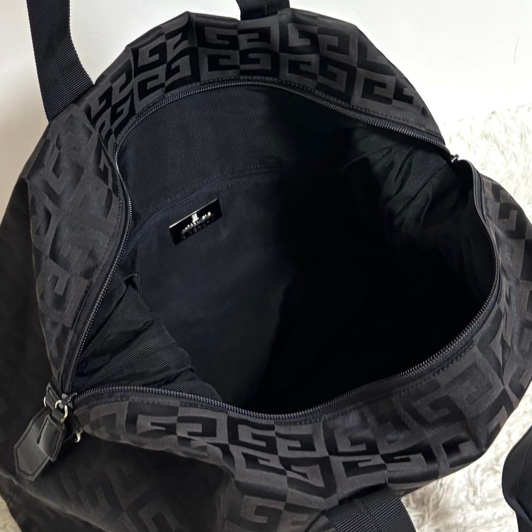【美品】 GIVENCHY ジバンシー ボストンバッグ ロゴ総柄