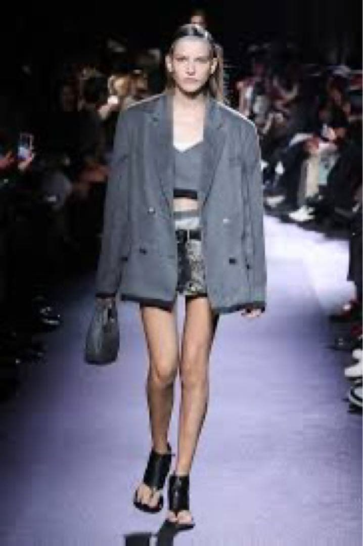 MIU MIU テーラードジャケット 2023SS/MH1853 グレー