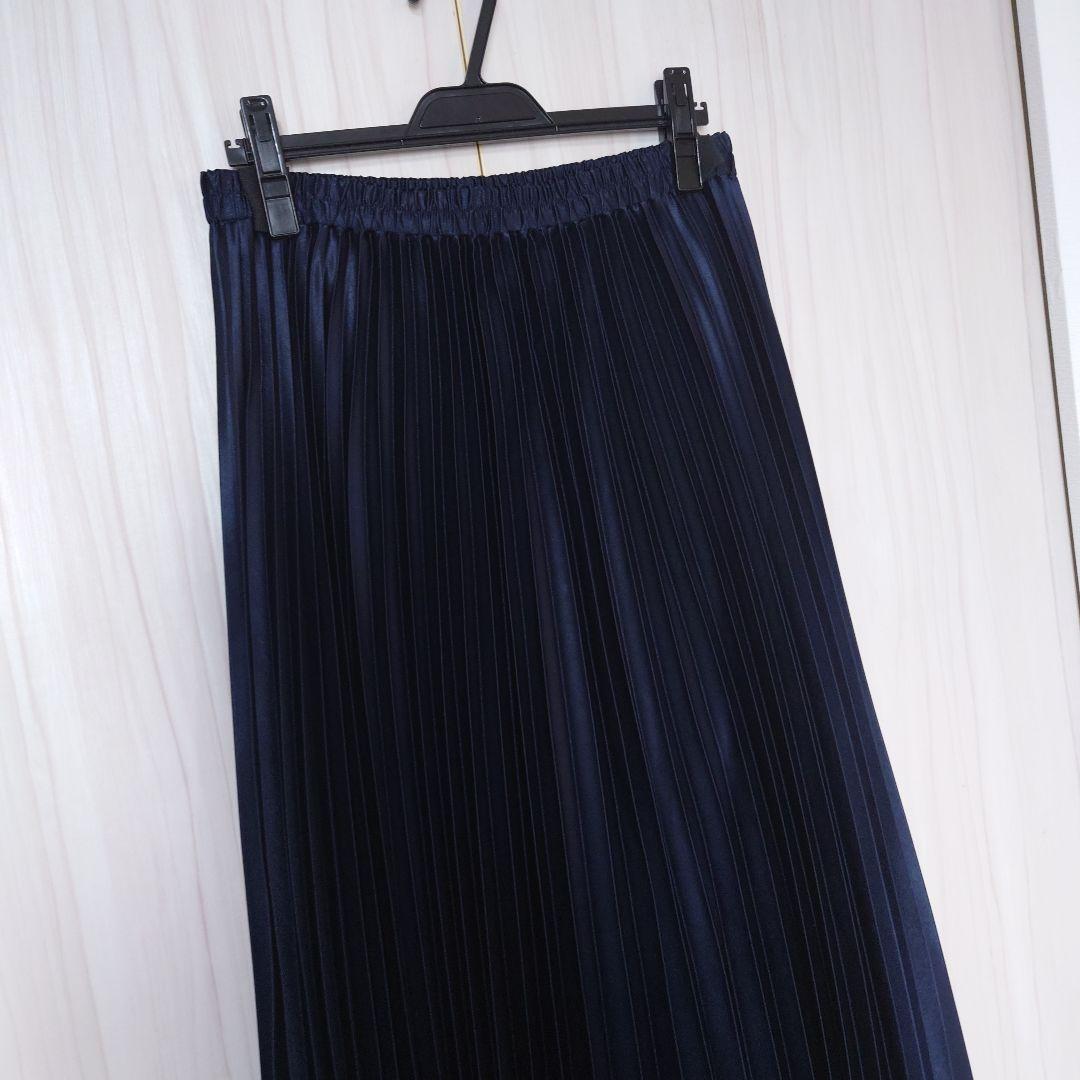 専用　美品　大きいサイズ　トゥービーシック　サテンプリーツスカート