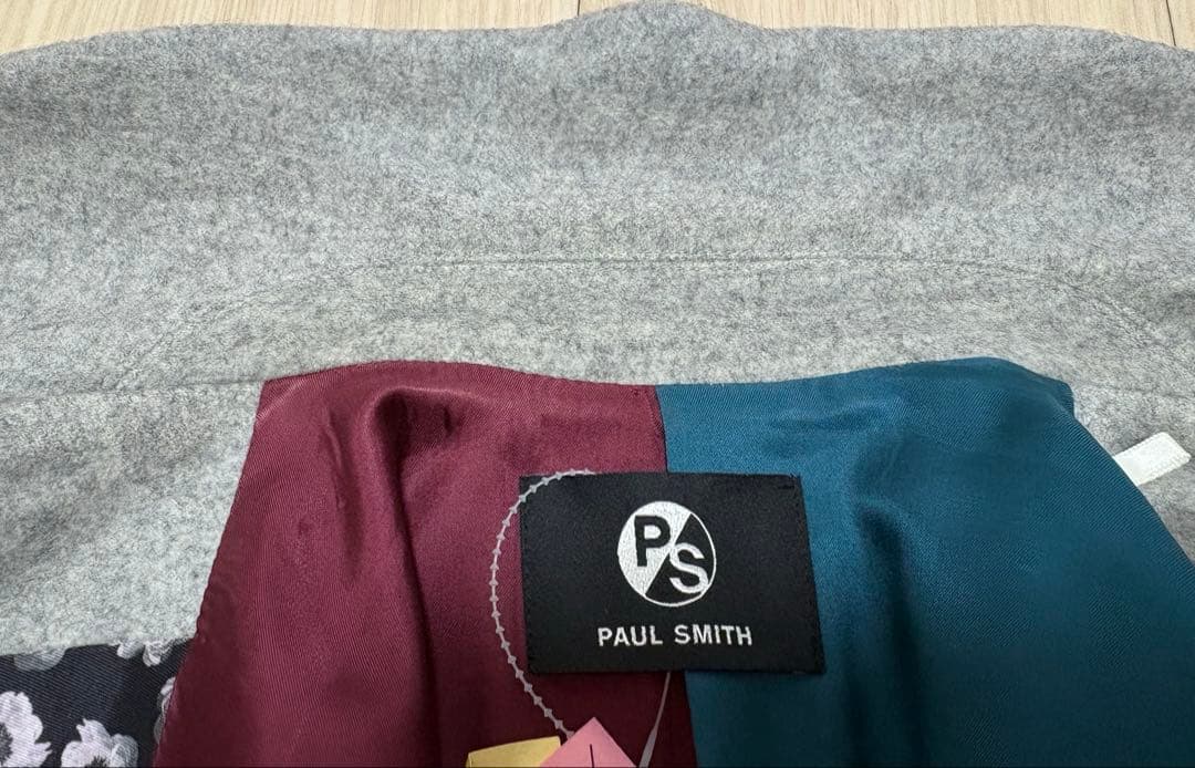PS Paul Smith カシミヤ混ウール ガウンコート 38 ベルト付