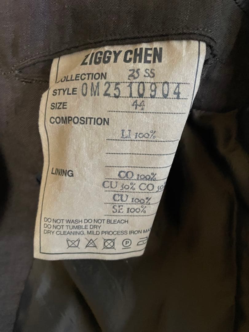 ZIGGY CHEN 25SS JACKETダブルブレステッド　ジャケット