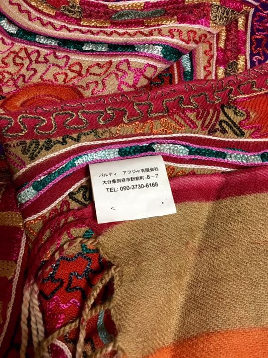 インド製手刺繍ストール