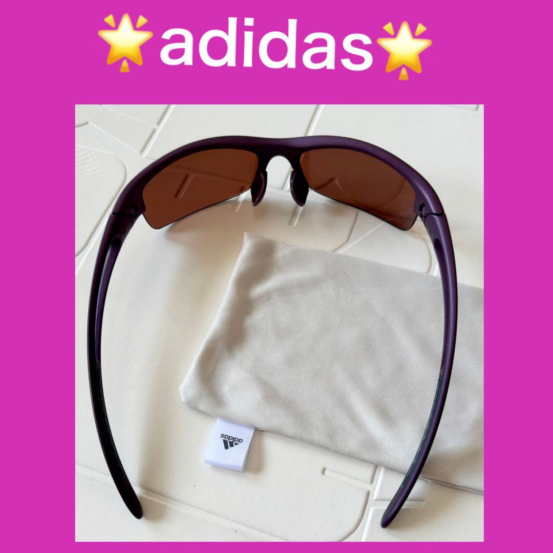 ★超美品★adidas★スポーツサングラス★シャイニーベリー