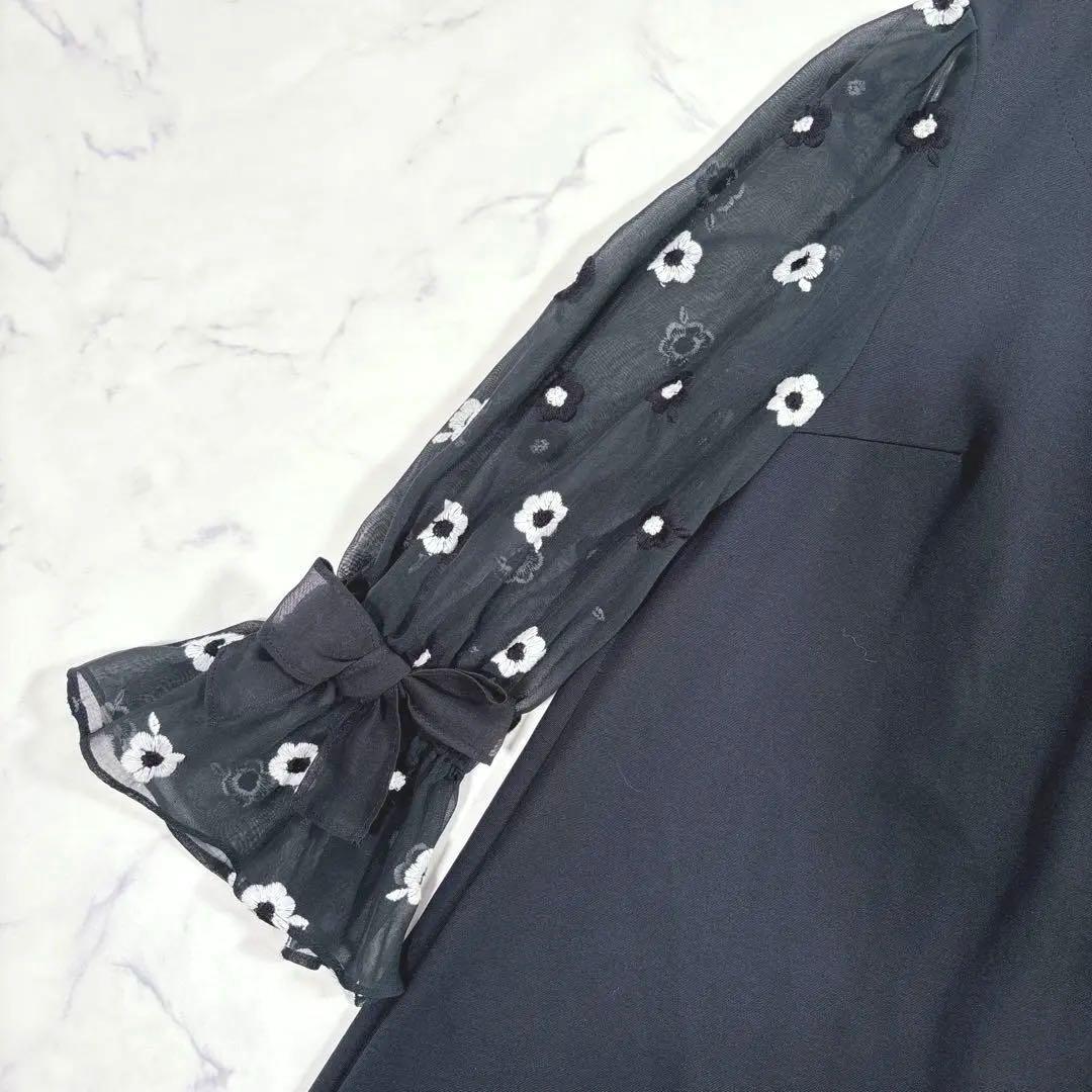 テカテカ様　美品♡21SS エムズグレイシー レイヤード風ワンピース シアー袖