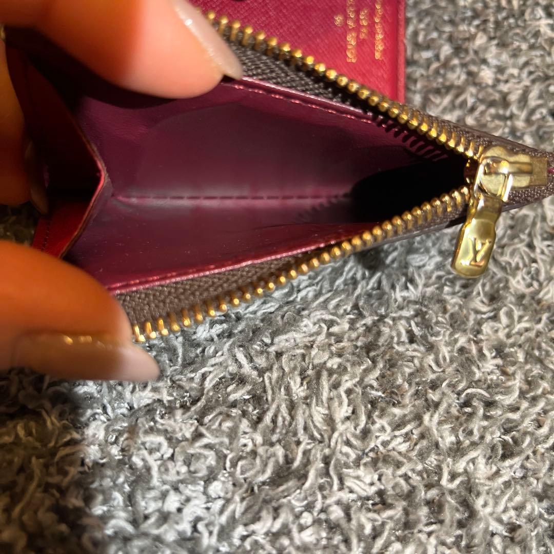 LOUIS VUITTON 三つ折り財布 ブラウン/ピンク