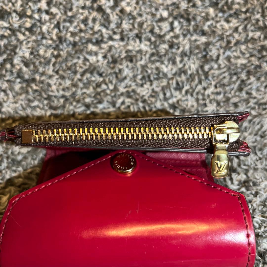 LOUIS VUITTON 三つ折り財布 ブラウン/ピンク
