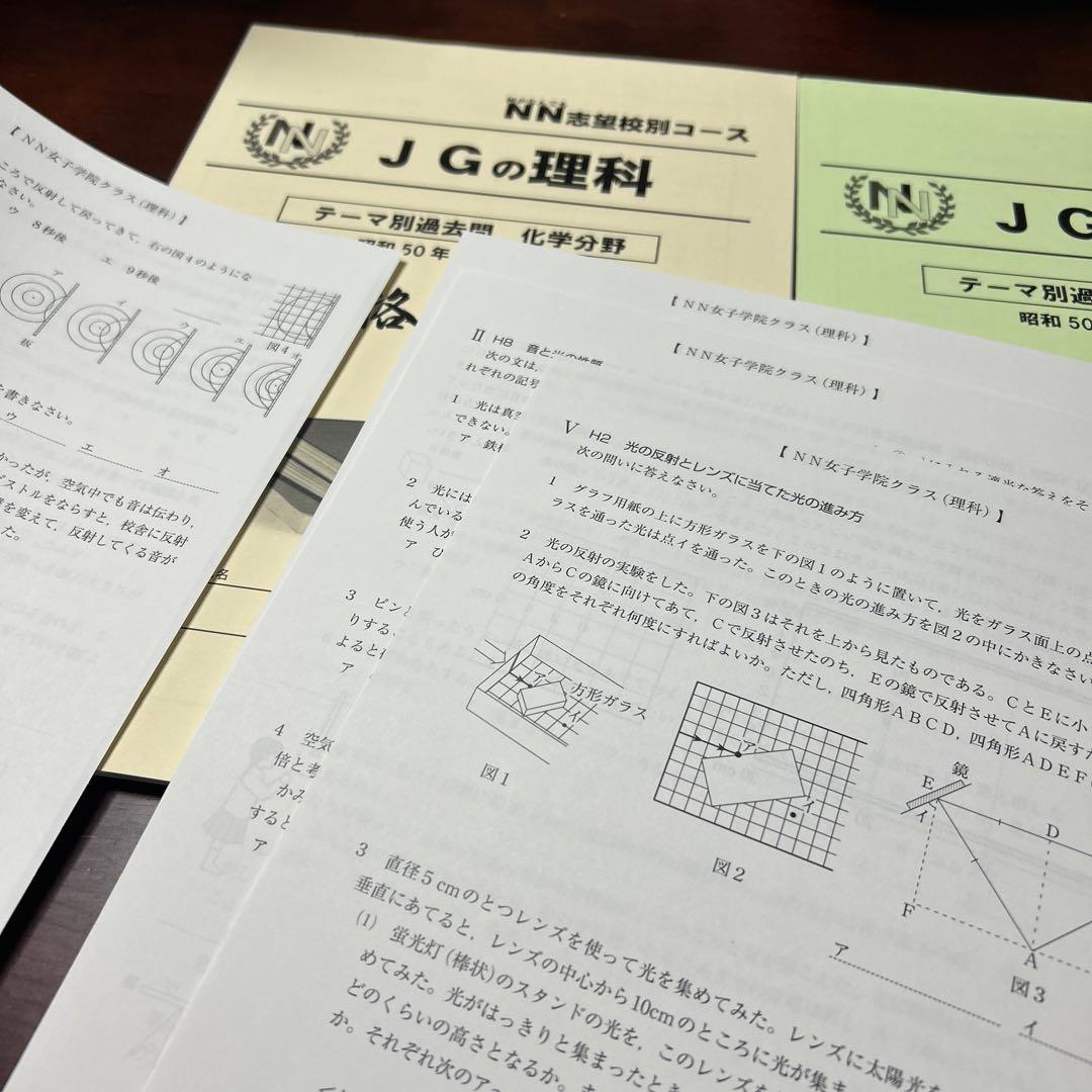 A 早稲田アカデミー　JGの理科 物理分野 生物分野　化学分野　過去問集