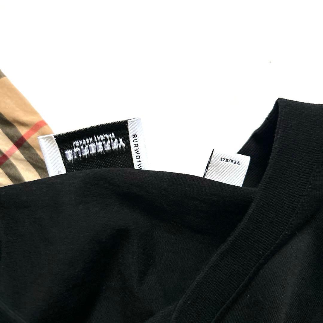 あよー　BURBERRY ノバチェック柄袖切り替えTシャツMサイズ