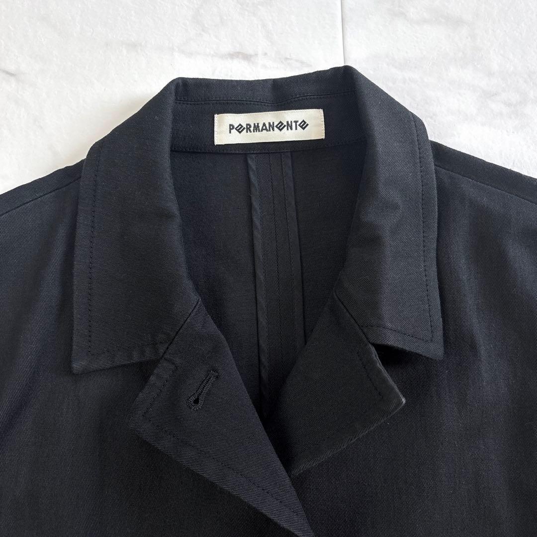 90s　ISSEY MIYAKE　 PERMANENTE　ロングジャケット 黒