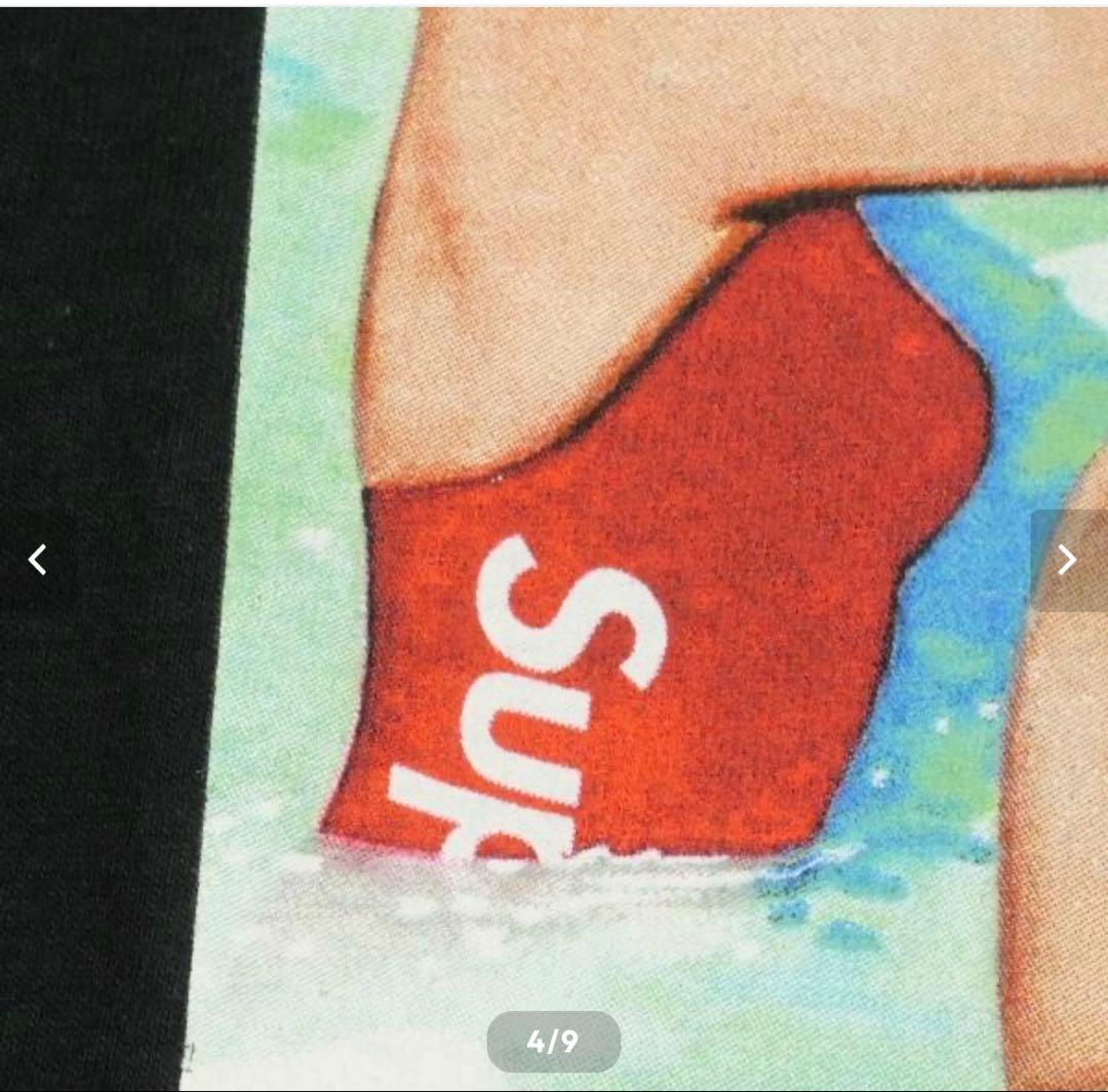 nbn：Supreme Swimmers Teeの黒色Tシャツ Mサイズ