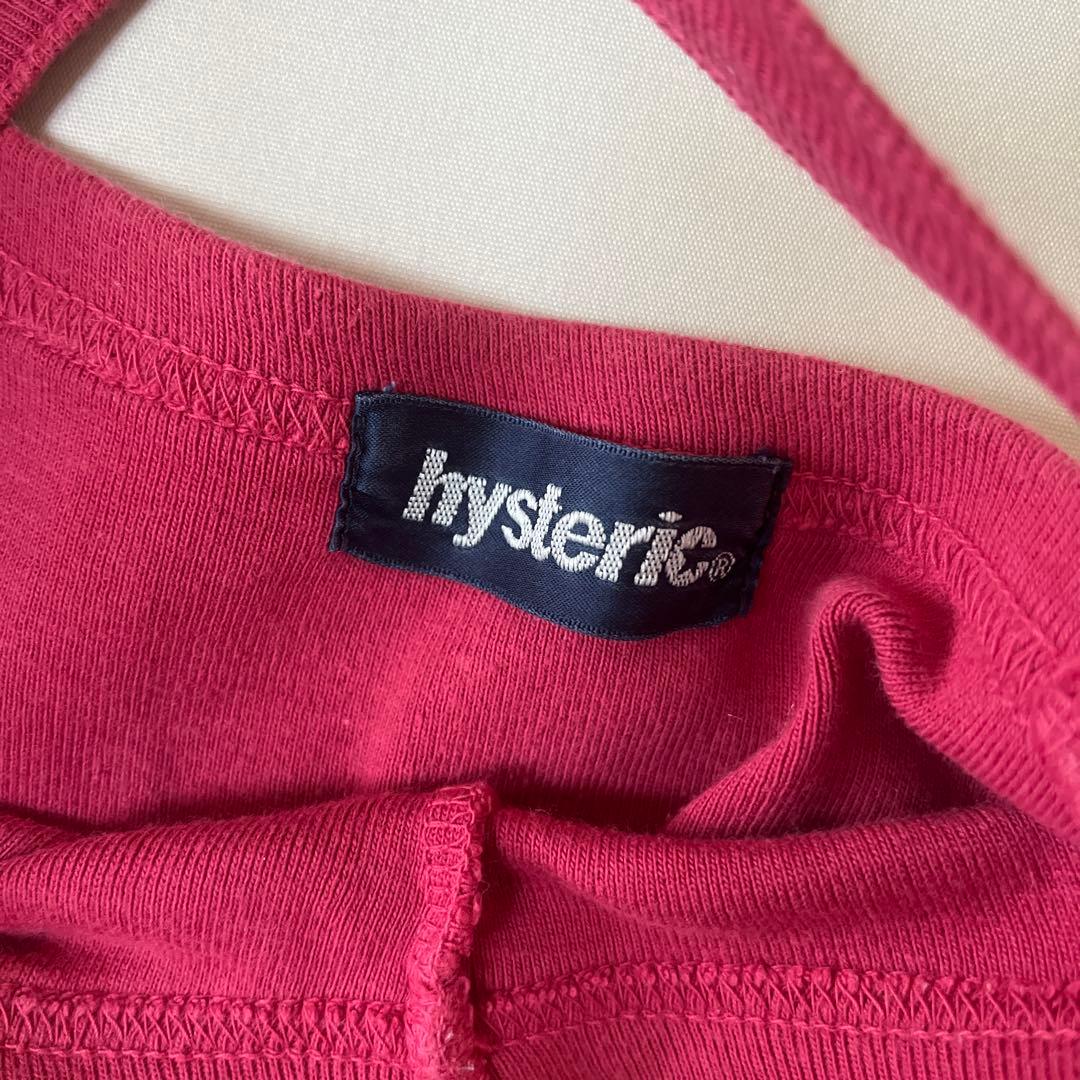 HYSTERIC GLAMOUR クロスキャミ ヒスガール Y2K フェード 赤