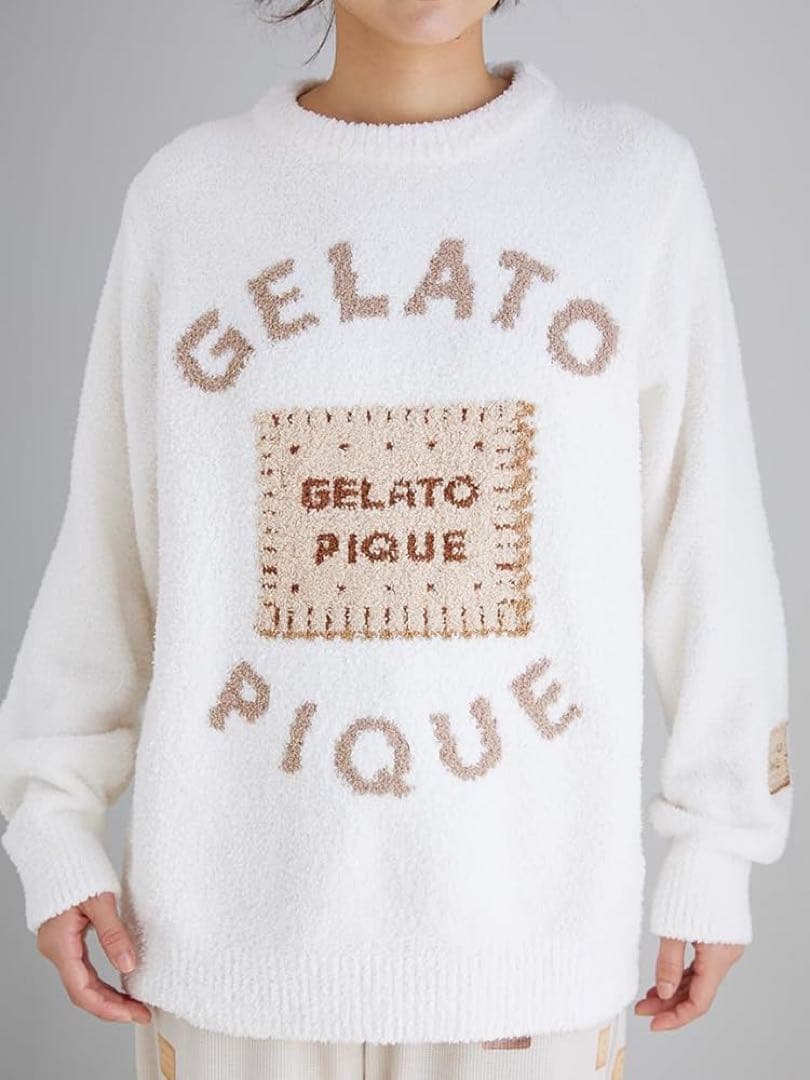 GELATO PIQUE パウダービスケットジャガードプルオーバー セットアップ