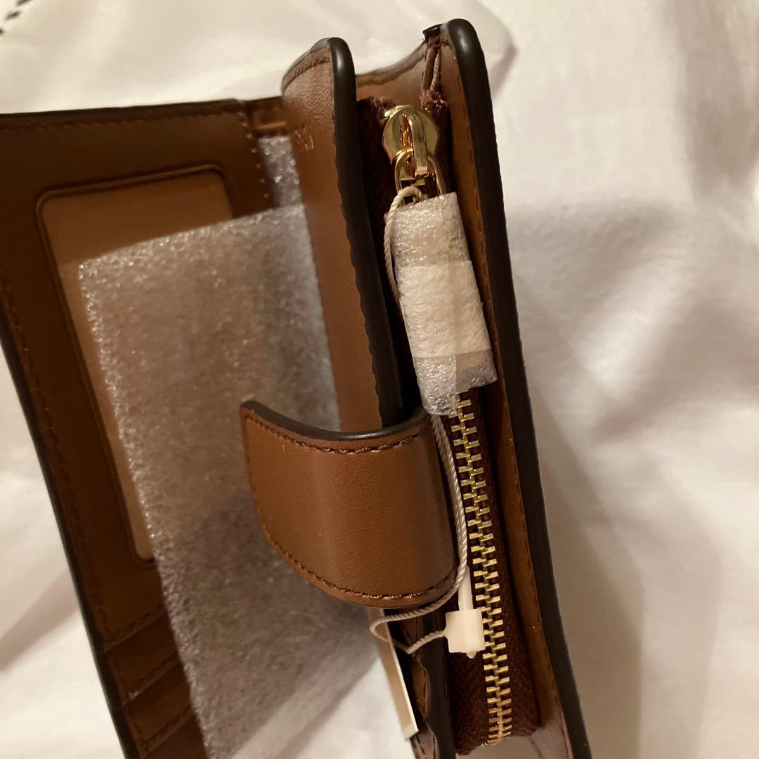 新品未使用品MICHAEL KORS 二つ折り財布 ブラウン