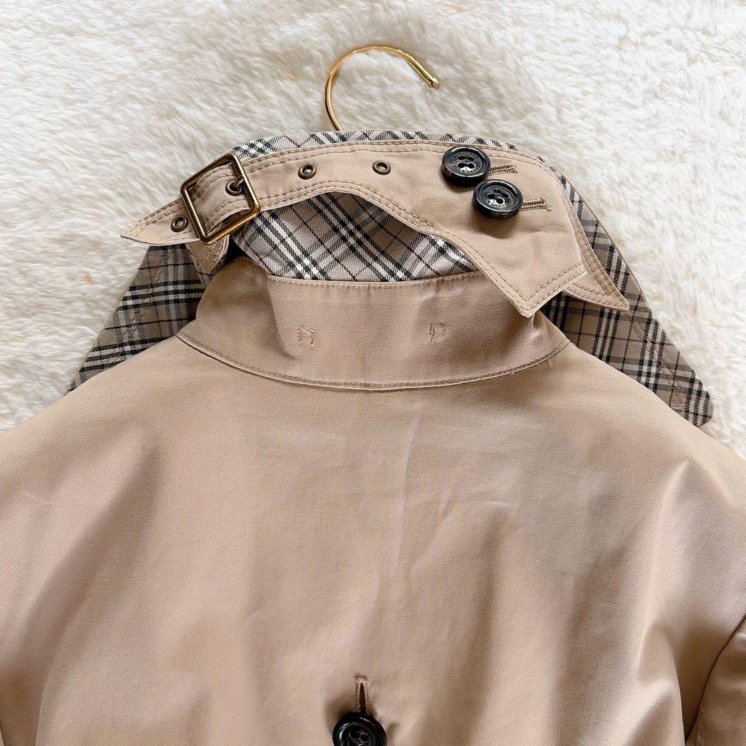 美品✨【バーバリーブルーレーベル】ウールライナーダブルトレンチコートノバチェック