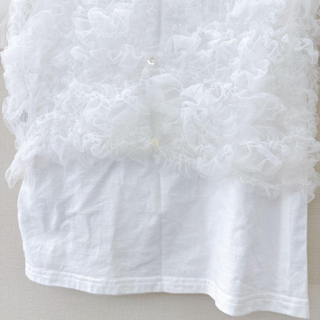 美品　正規品　タグ付き【CLANE/クラネ】チュールベストレイヤードトップス