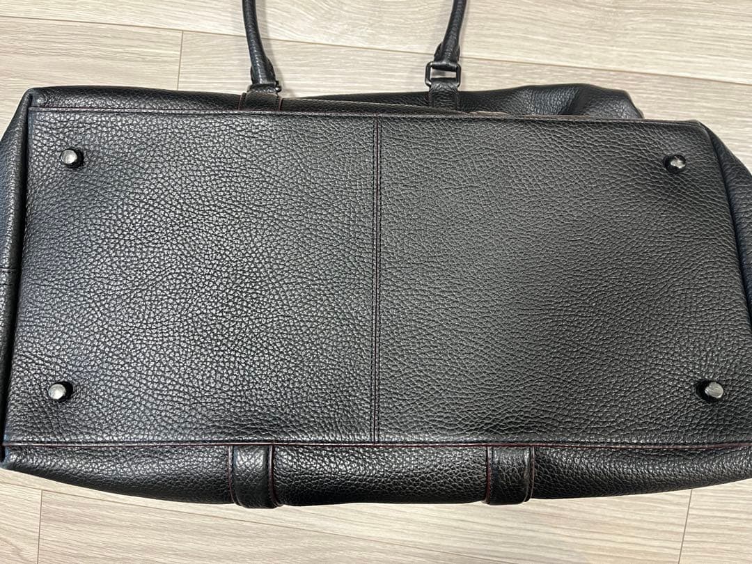【美品】コーチ COACH レザー ボストンバッグ ブラック