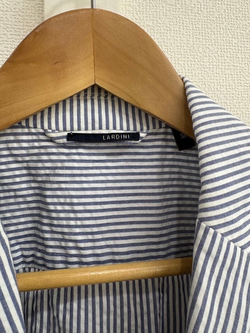 ラルディーニ/LARDINI シアサッカー コットンストライプ シャツジャケット