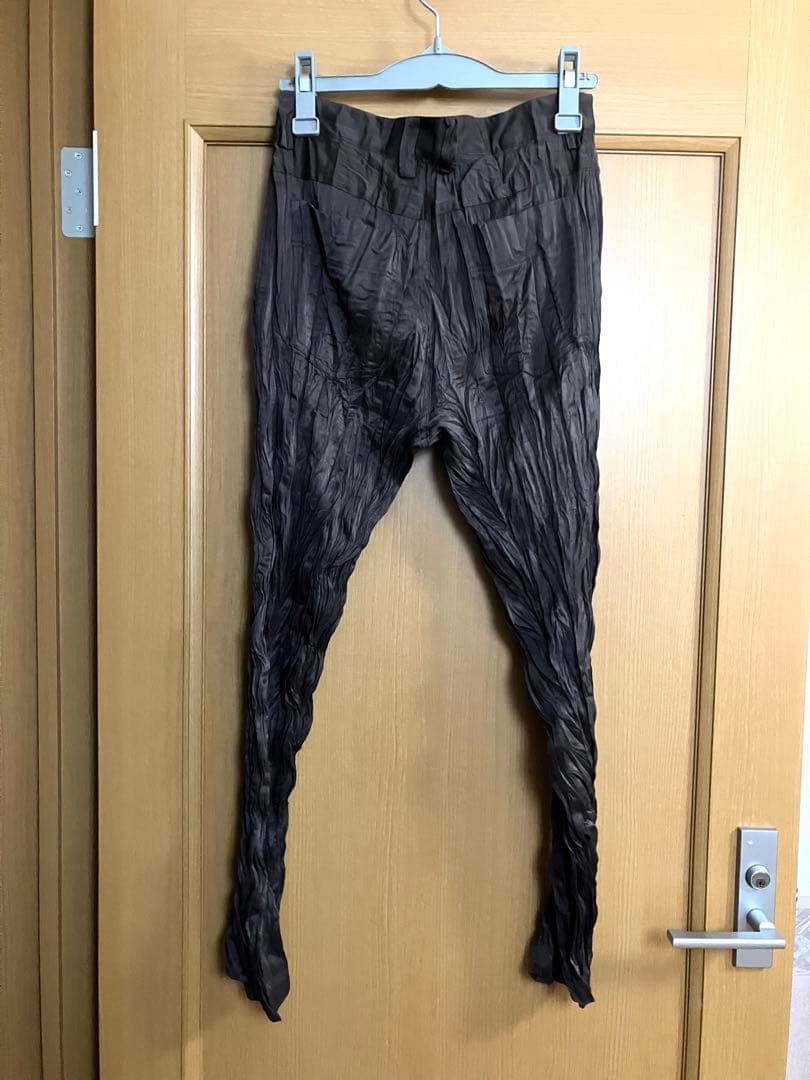 イッセイミヤケ ISSEY MIYAKE ブラウン プリーツ　パンツ　M