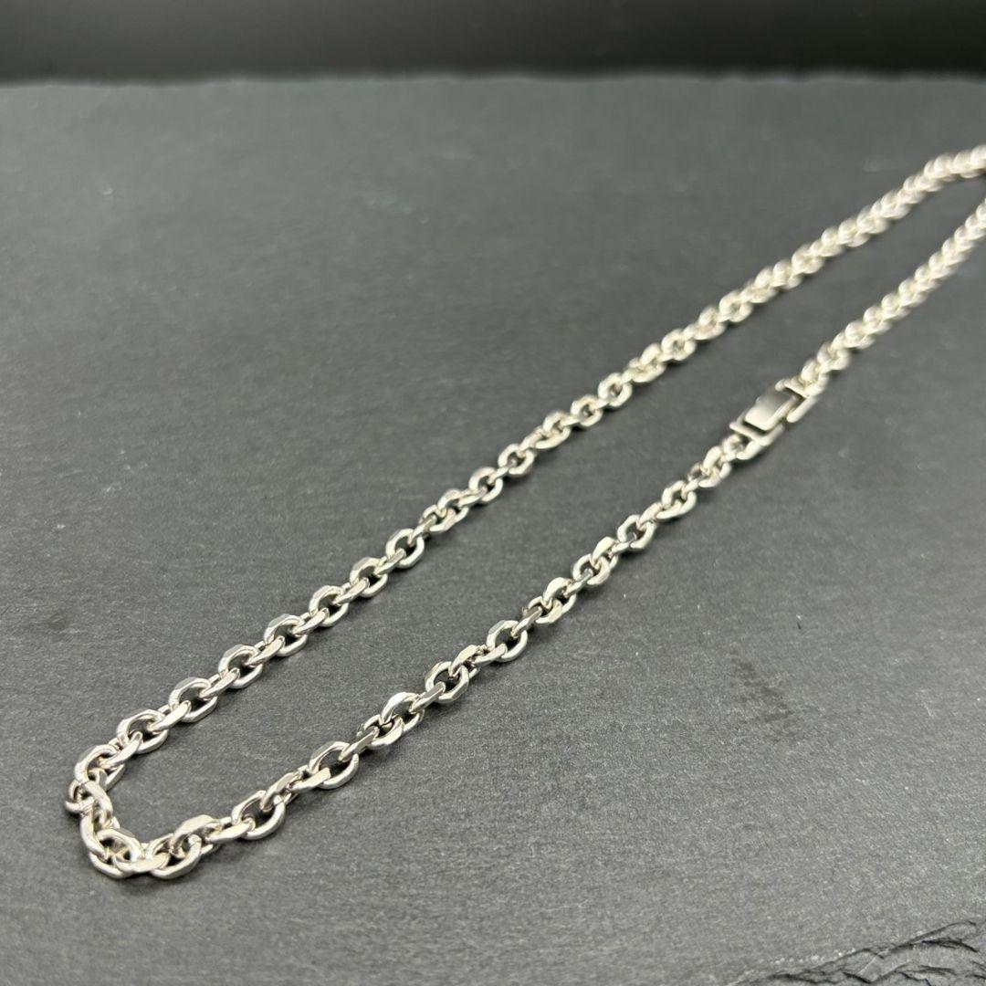 シルバー 925 シンプル チェーン ヴィンテージ 銀 ショート