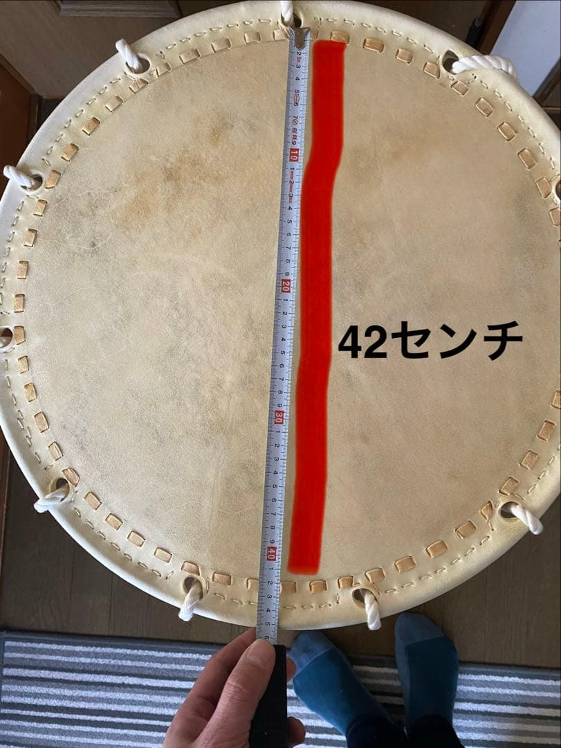 担ぎ桶太鼓・お山参詣用(新品長期保管品)ケース付き
