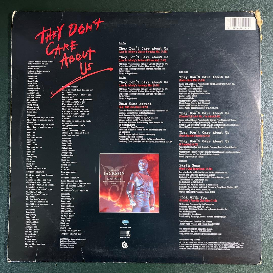 洋楽 Michael Jackson They Don't Care About Us