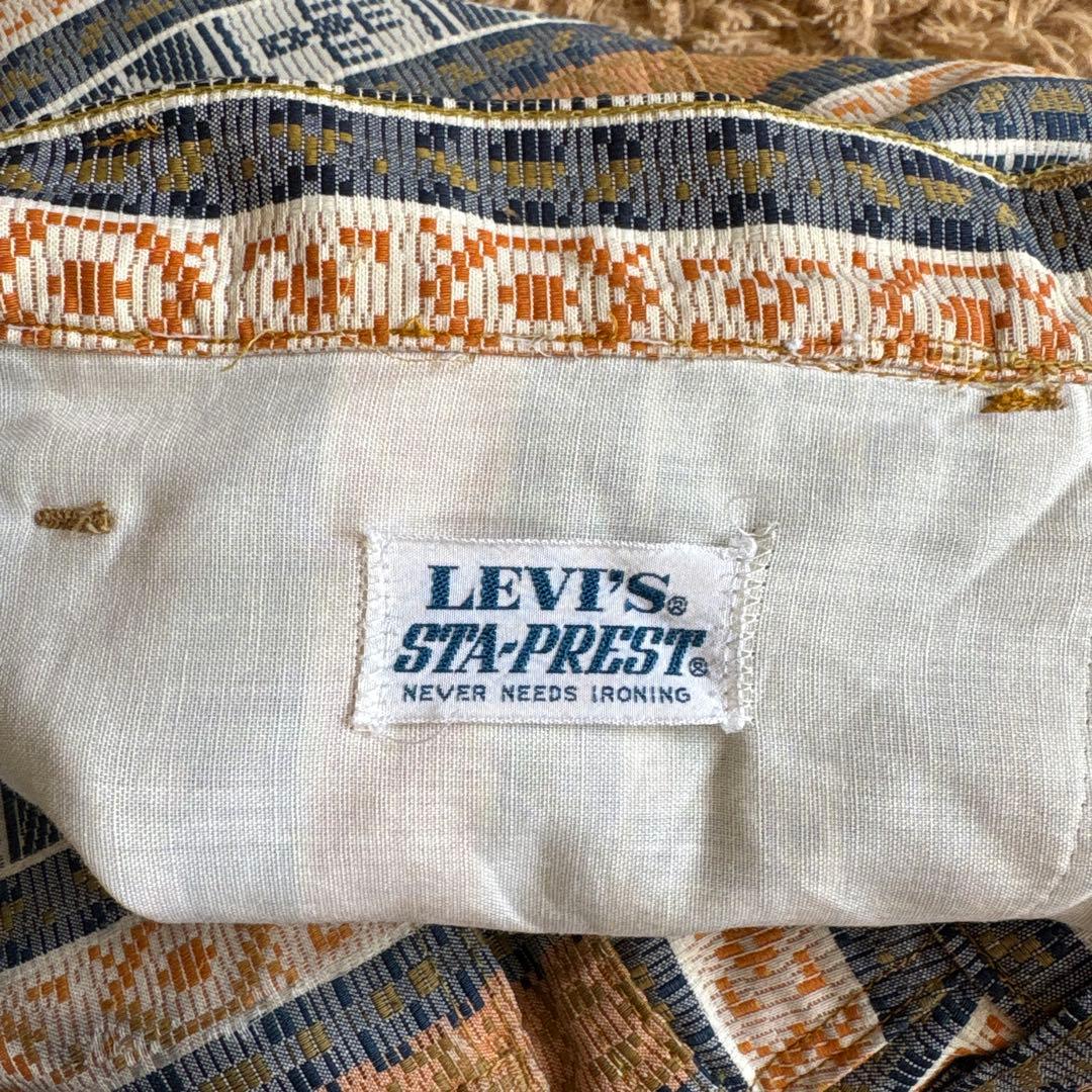 LEVI'S STA-PREST ネイティブ柄　70s vintage スタプレ