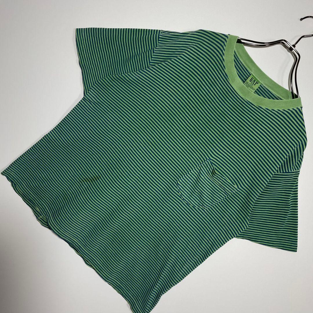 OLD GAP　オールドギャップ　Tシャツ　サイズS　ボーダー　USA製　古着