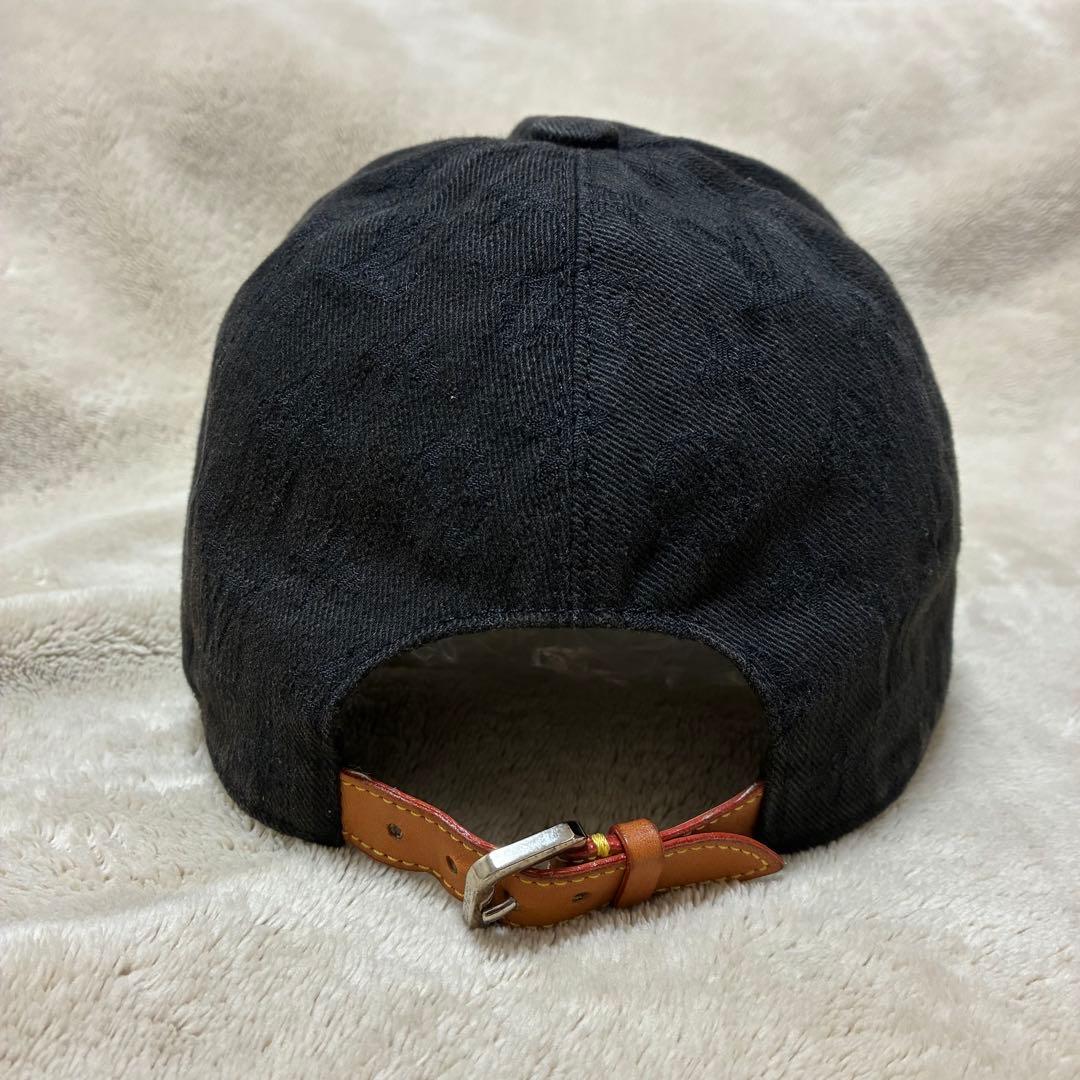 LOUIS VUITTON キャップ モノグラムエッセンシャル 総柄 ブラック