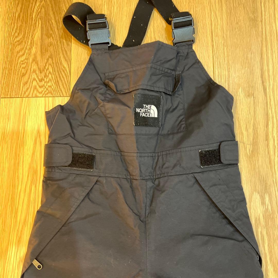 THE NORTH FACE 黒 キッズ　スキーウェア　ビブ　110cm