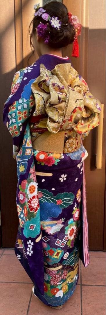 【美品】成人式　振袖フルセット　小物・髪飾り・草履付き