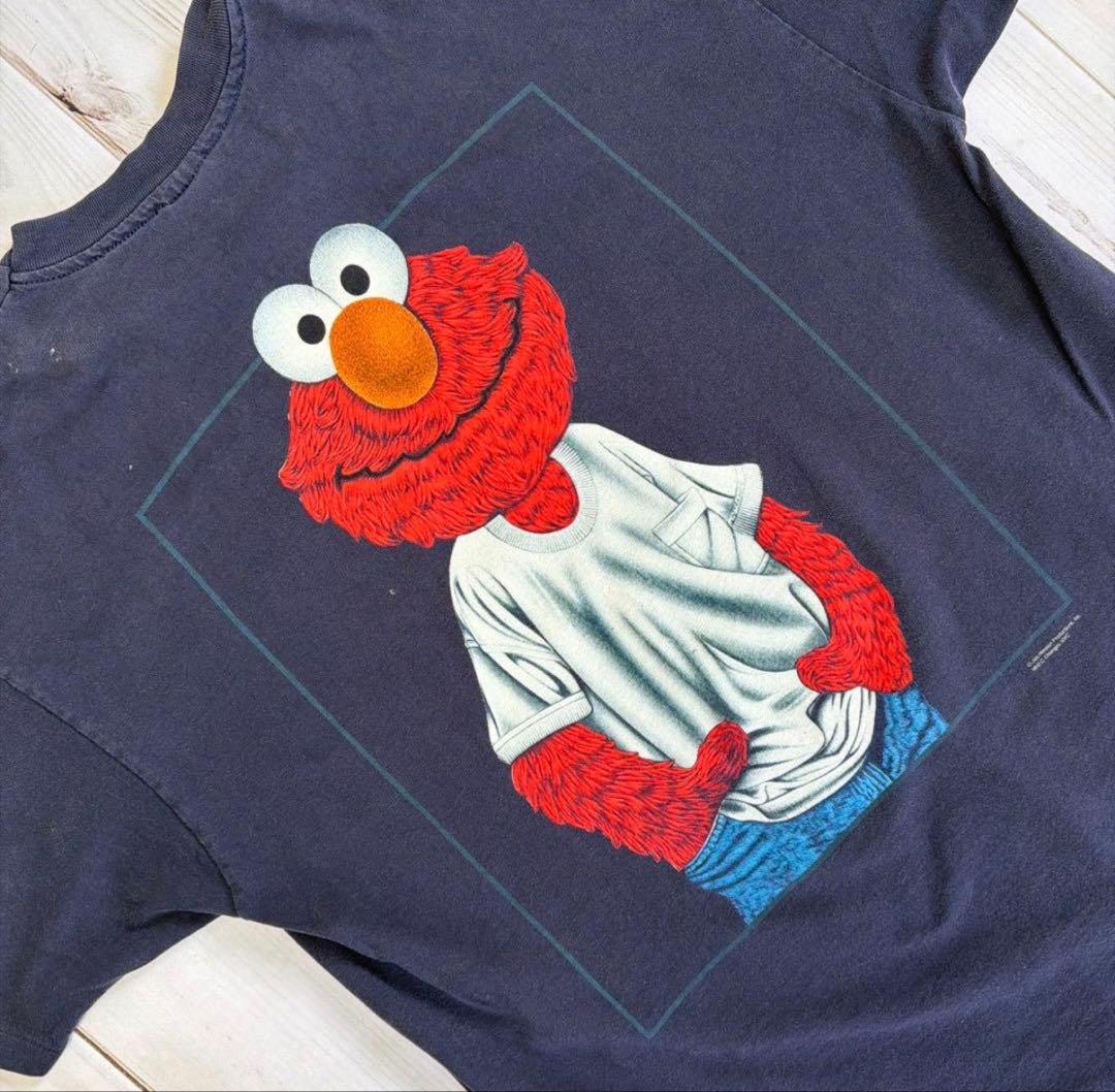 90s Elmo エルモ  パロディ Tシャツ XL